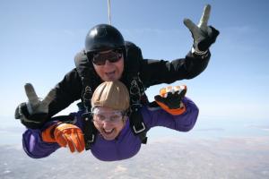 Hospice Patient Skydiving